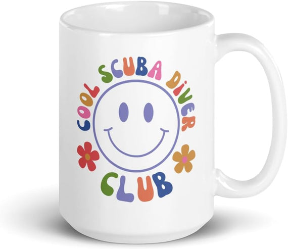 Cool Scuba Diver Club Groovy Scuba Student Scuba Club Ceramic Mug