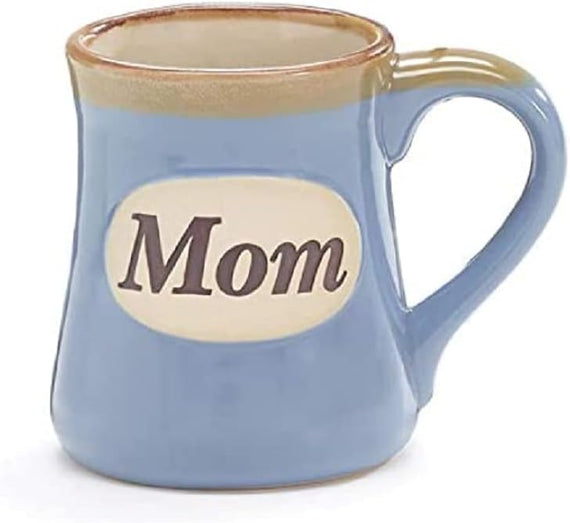 Mom Porcelain Blue Coffee Tea Mug Gift Box Holds Childs Ceramic Mug
