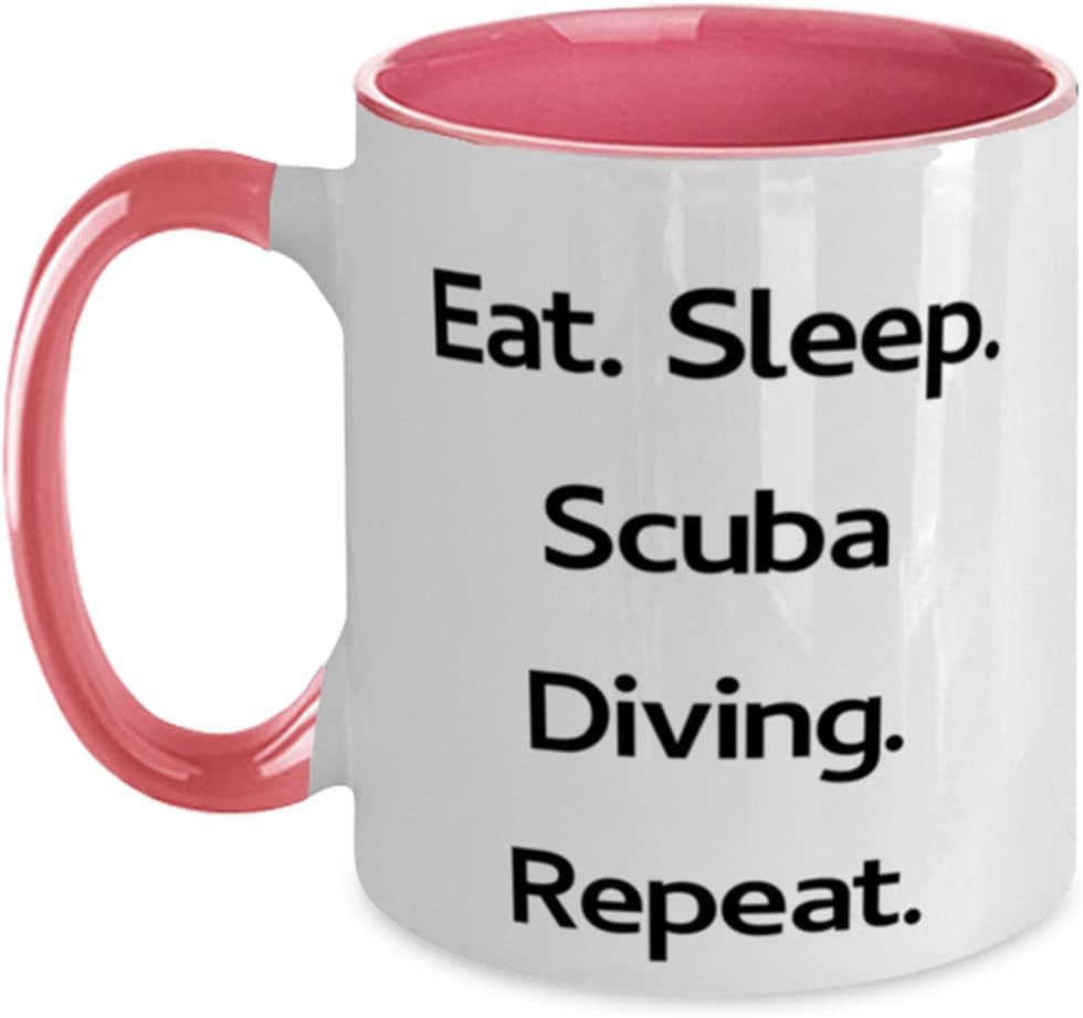 Eat. Sleep. Scuba Diving. Repeat. Ceramic Mug