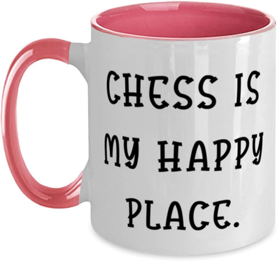 Chess Is My Happy Place Holiday Mug