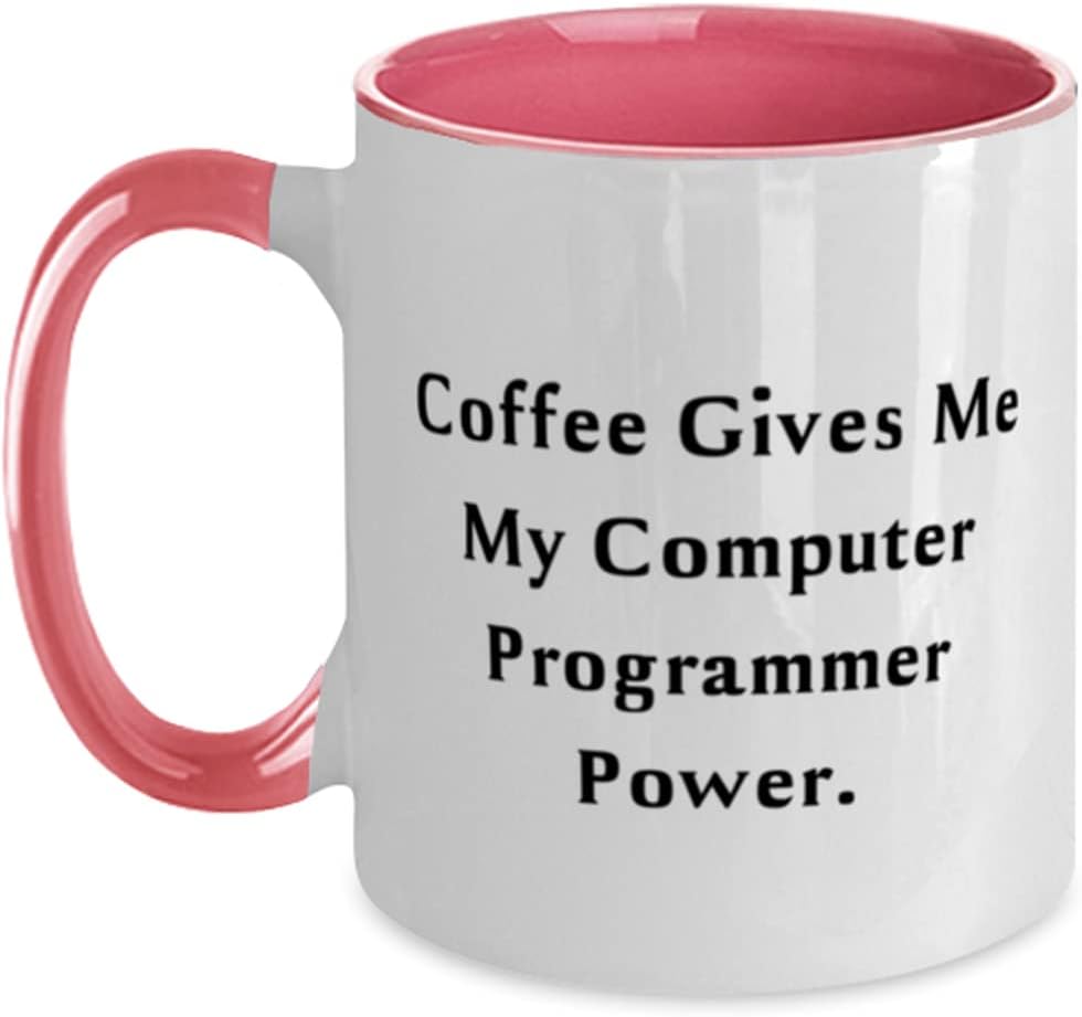 Coffee Gives Me My Computer Programmer., Computer Ceramic Mug
