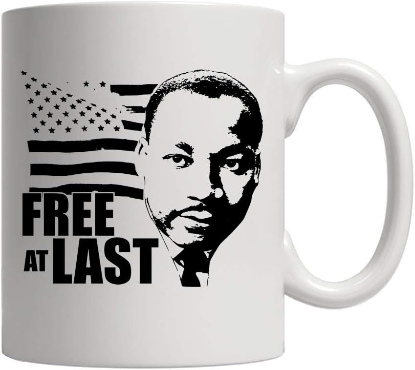Free At Last Dr Martin Luther King Jr White . Pb293 Ceramic Mug