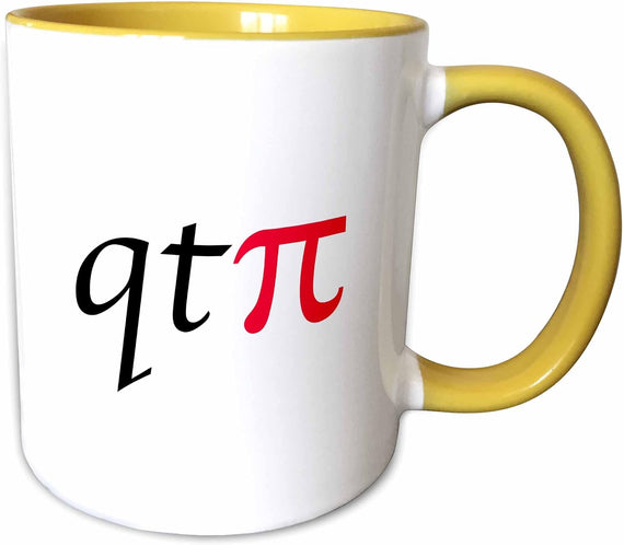 Llc Qt Pi Cutie Pie Science Math Humor Red Ceramic Mug