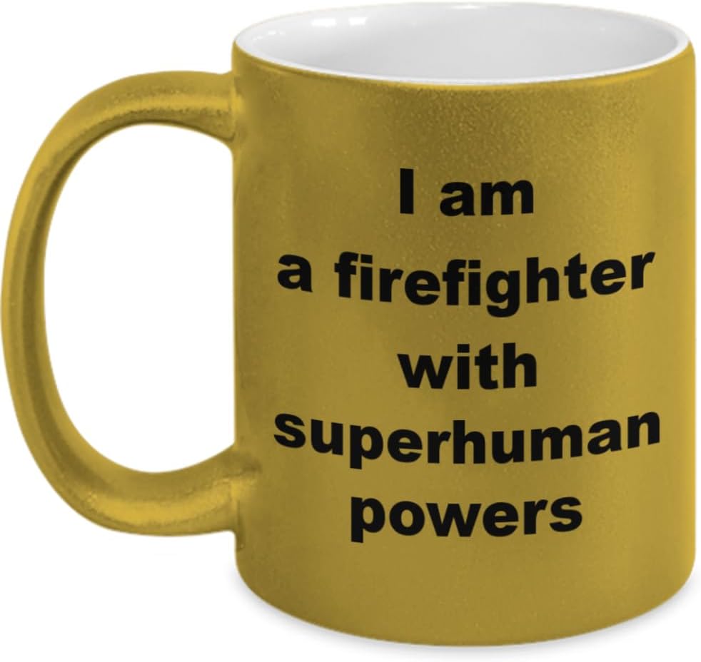 Firefighter, Fireman Metallic Coated Mug, Gifts For Ceramic Mug