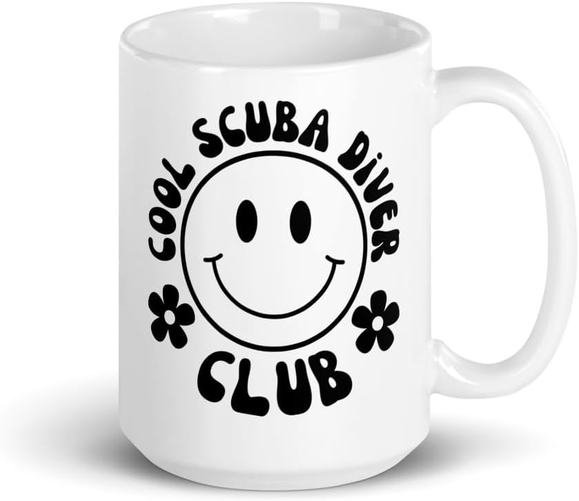 Groovy Cool Scuba Diver Club Scuba Student Scuba Club Ceramic Mug