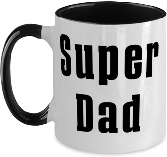 Funny Daddy Gifts, Super Dad, Daddy From Daughter, For Dad Ceramic Mug