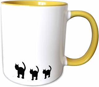 Three Black Cats Ceramic Mug