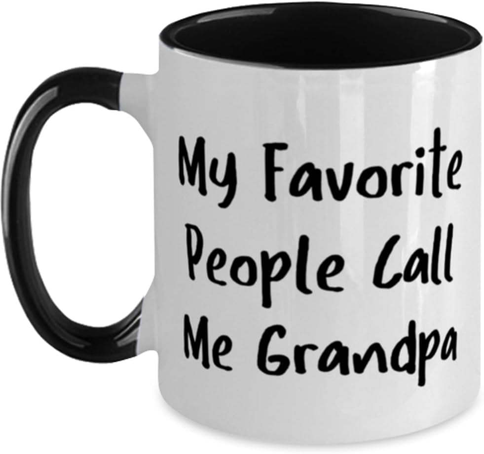 Joke Grandpa, My Favorite People Call Me Grandpa, Present Ceramic Mug