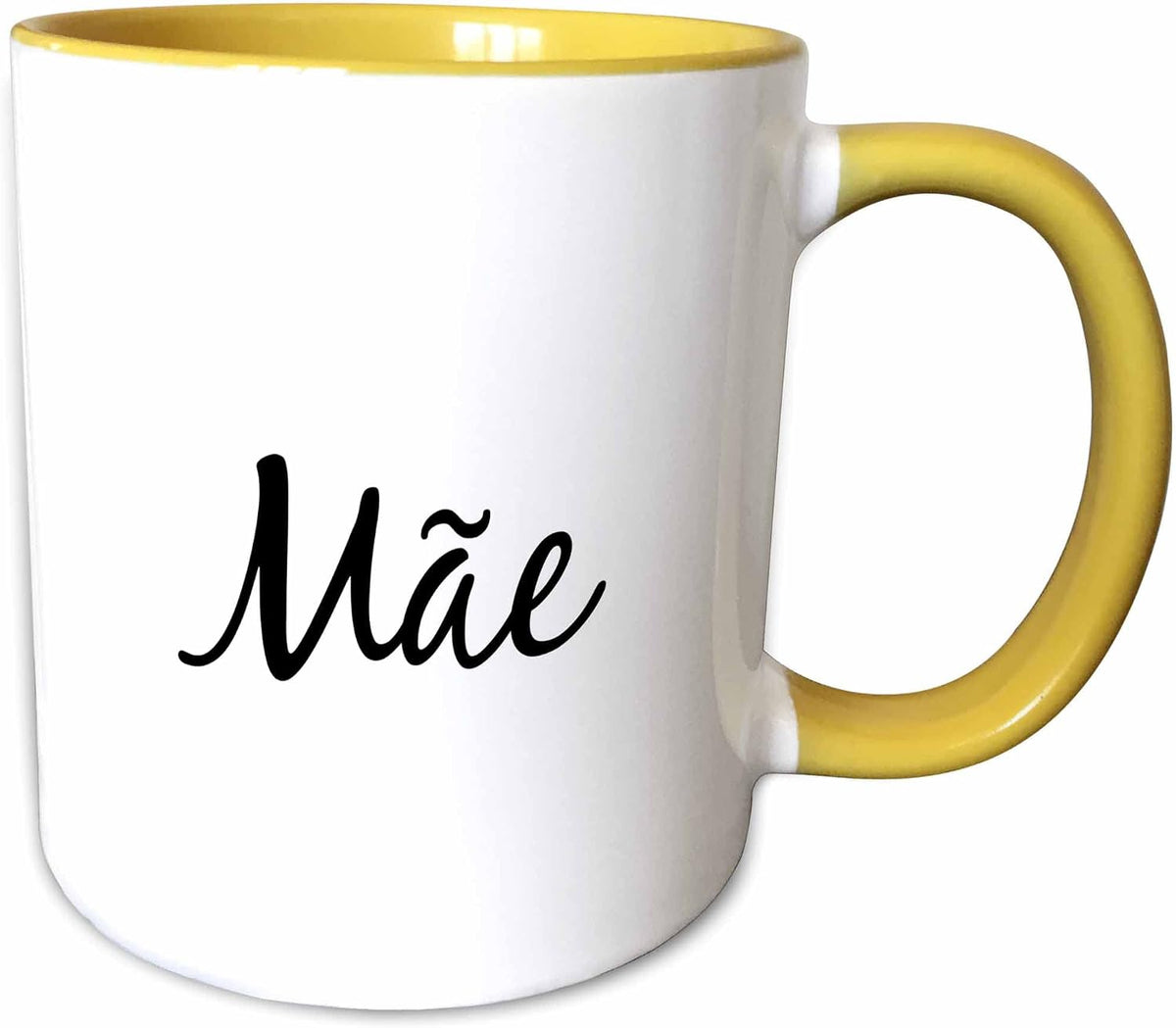 Mae Word For Mom In Portuguese Script Ceramic Mug