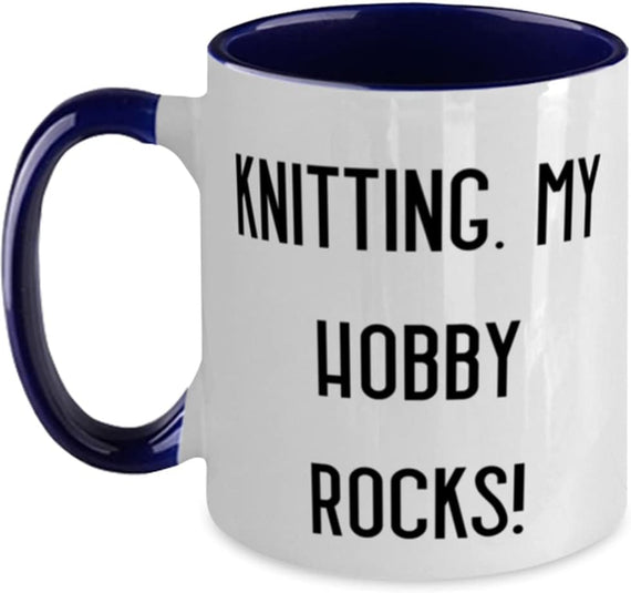 Useful Knitting, Knitting. My Hobby Rocks!, Holiday For Knitting Mug