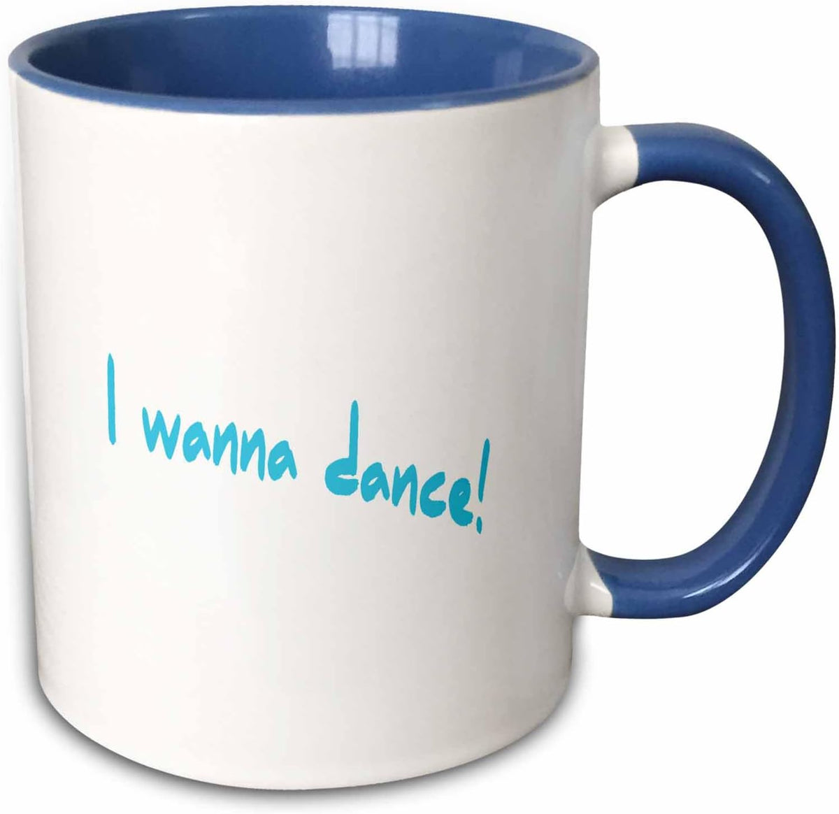 I Wanna Dance Light Blue Ceramic Mug