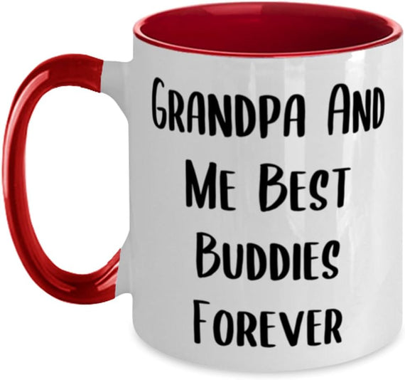 Special Grandpa Gifts, Grandpa And Me Best Buddies Ceramic Mug