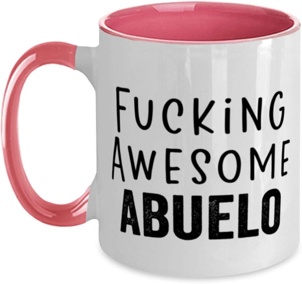 Fucking Awesome Abuelo Funny Profanity Grandpa Ceramic Mug