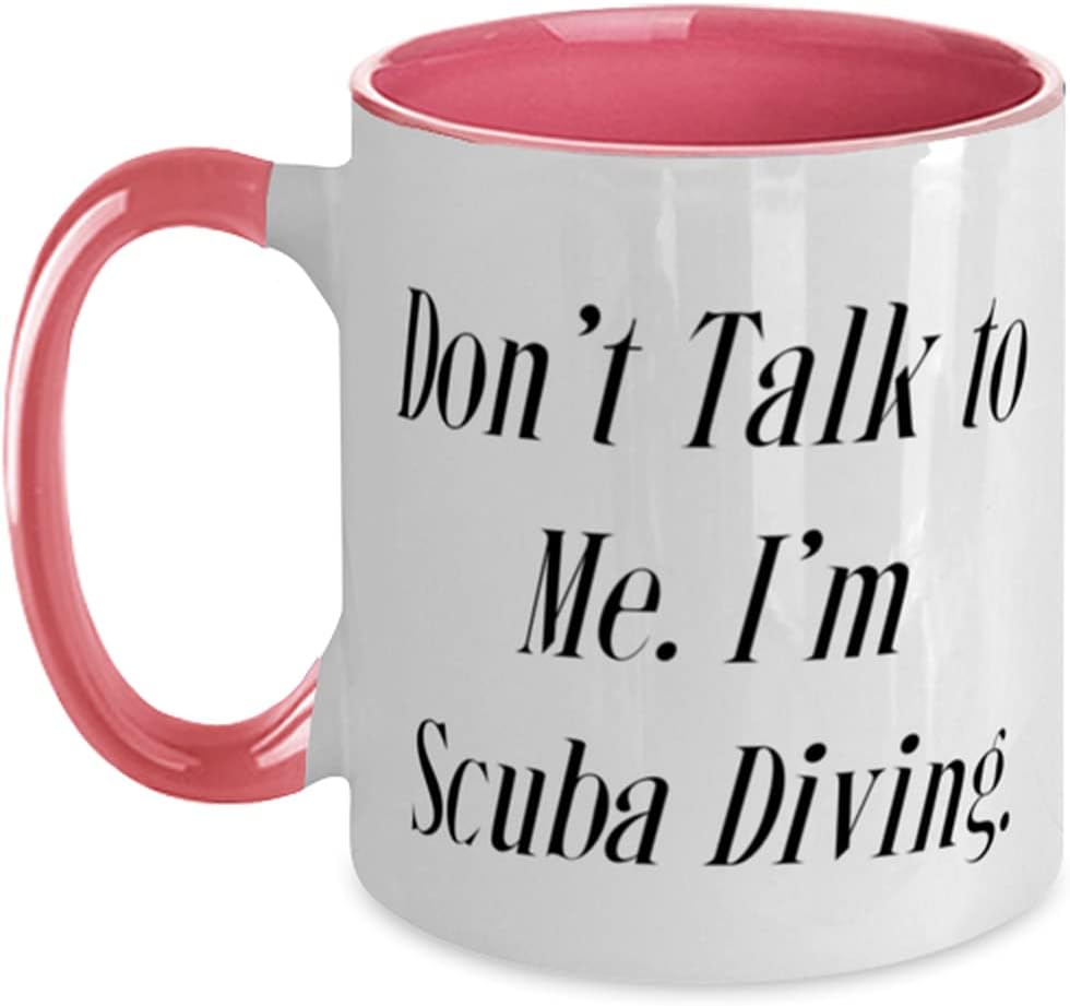 Scuba Diving Don't Talk I'm Scuba Diving Brilliant Ceramic Mug