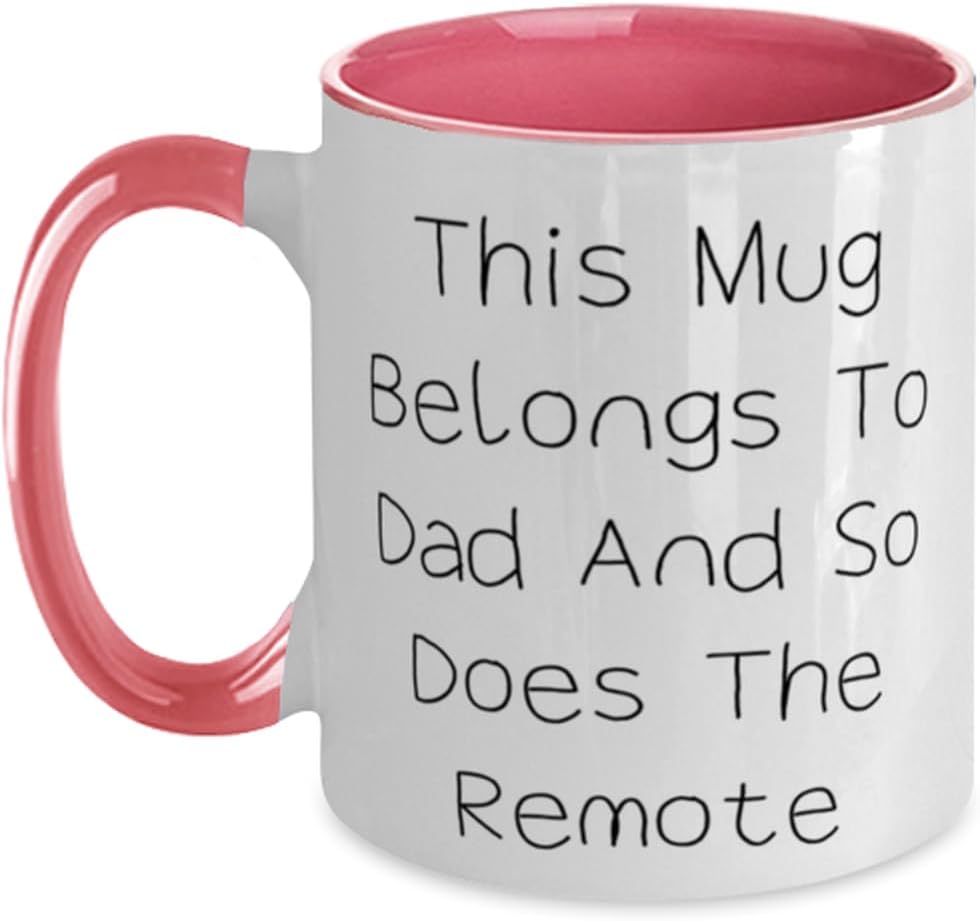 This Mug Belongs To Dad And So Does The Remote Ceramic Mug