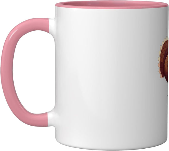 Eat Ham Instead Thanksgiving Turkey Pig Funny Family Ceramic Mug