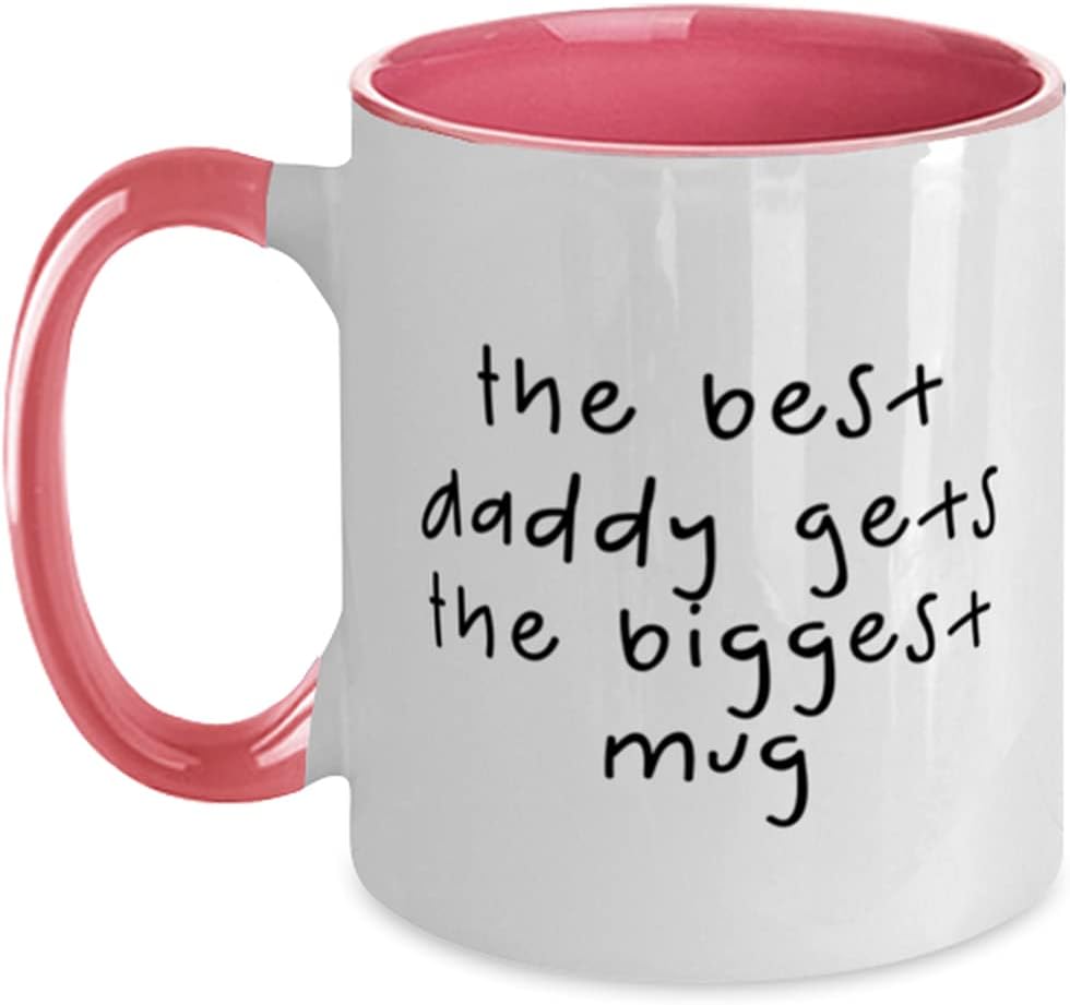 Motivational Papa, The Best Daddy Gets The Biggest Ceramic Mug