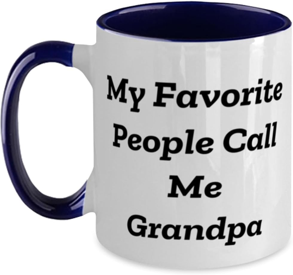 Beautiful Grandpa Gifts, My Favorite People Call Me Ceramic Mug