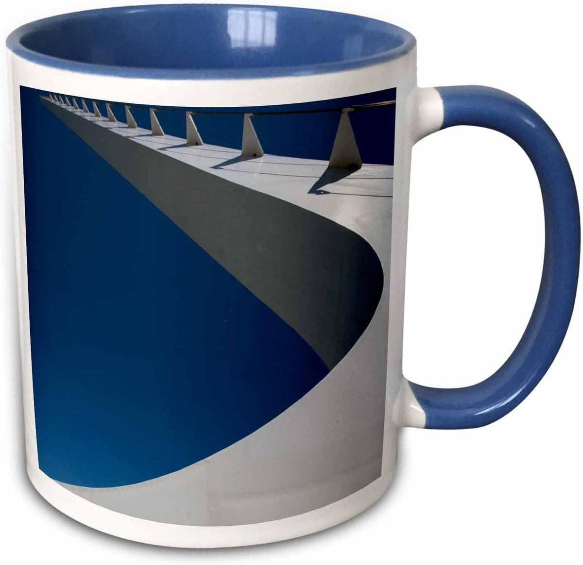 Sundial Bridge Spanning The Sacramento River Ceramic Mug