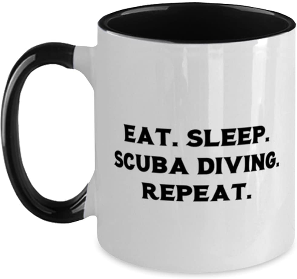 Epic Scuba Diving Gifts, Eat. Sleep. Scuba Diving. Ceramic Mug