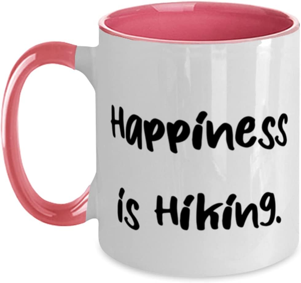Happiness Is Hiking Two-Tone Ceramic Mug