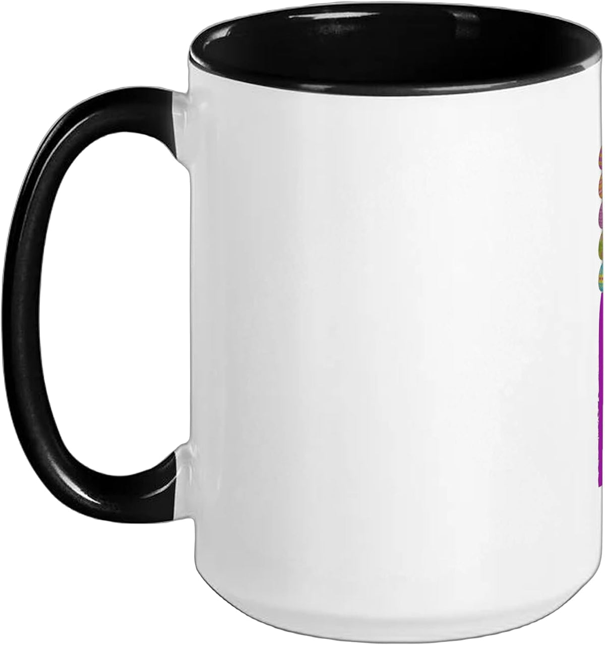 Us Flag Easter Colorful Chocolate Eggs Basket Bunny Llama Ceramic Mug