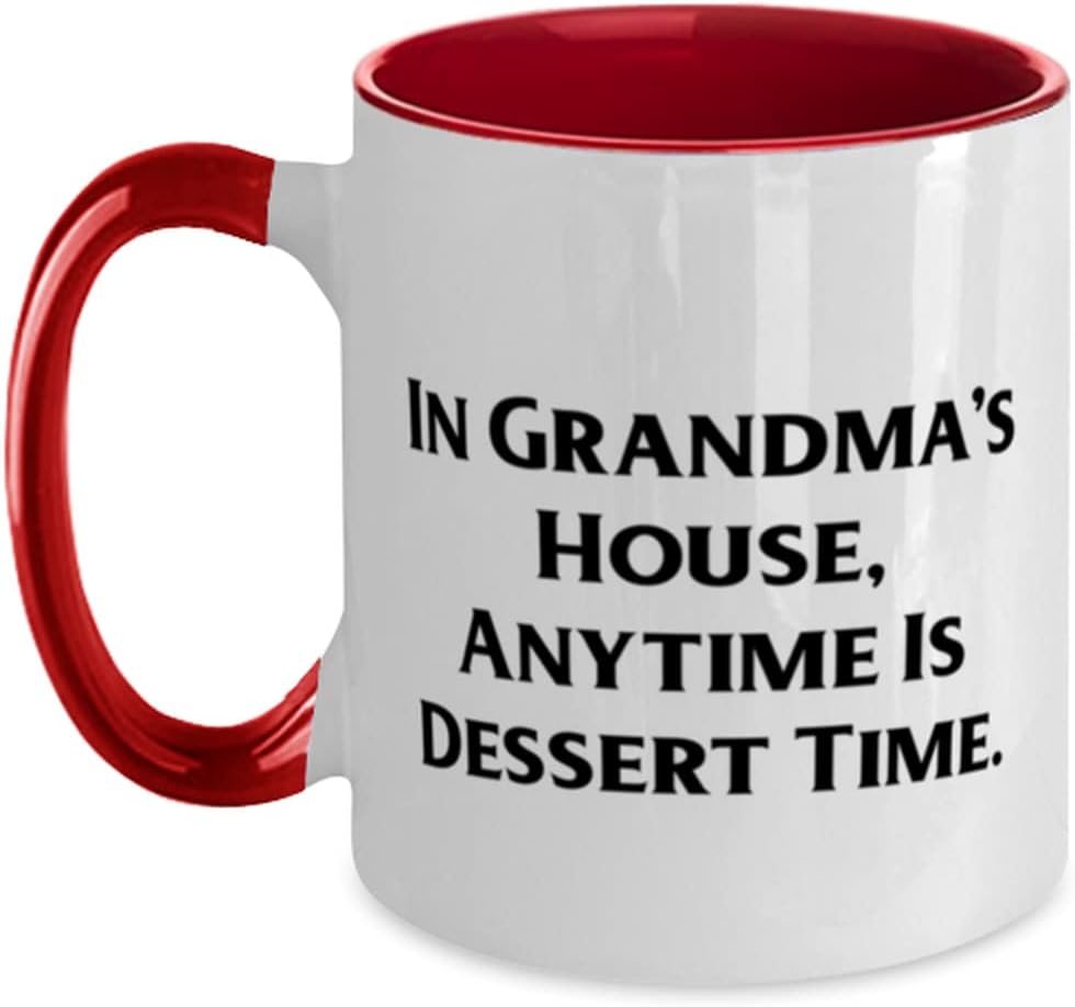 Best Grandma, In Grandma's House, Anytime Is Dessert Ceramic Mug