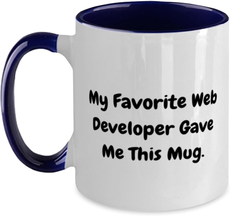 Cute Web Developer Gifts, My Favorite Web Developer Ceramic Mug