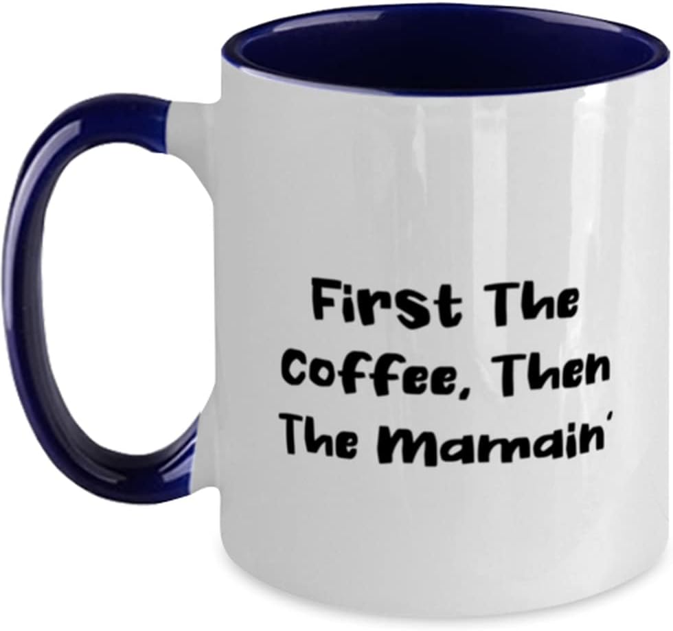 Fun Mama, First The Coffee, Then The Mamain', New For Ceramic Mug