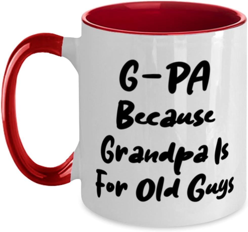 Funny Grandpa Gifts, G-Pa Because Grandpa, Best Father Ceramic Mug