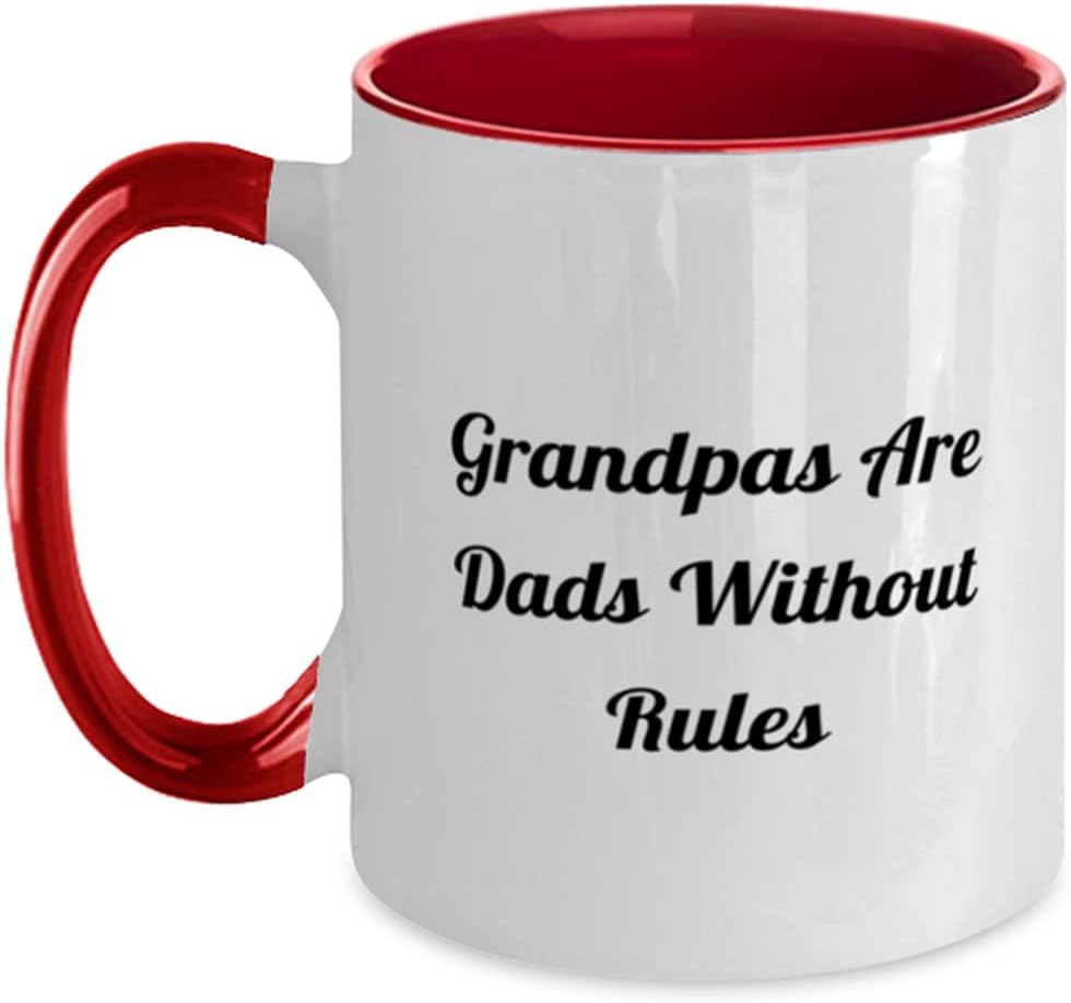 Inspirational Grandpa, Grandpas Are Dads Without Rules Ceramic Mug