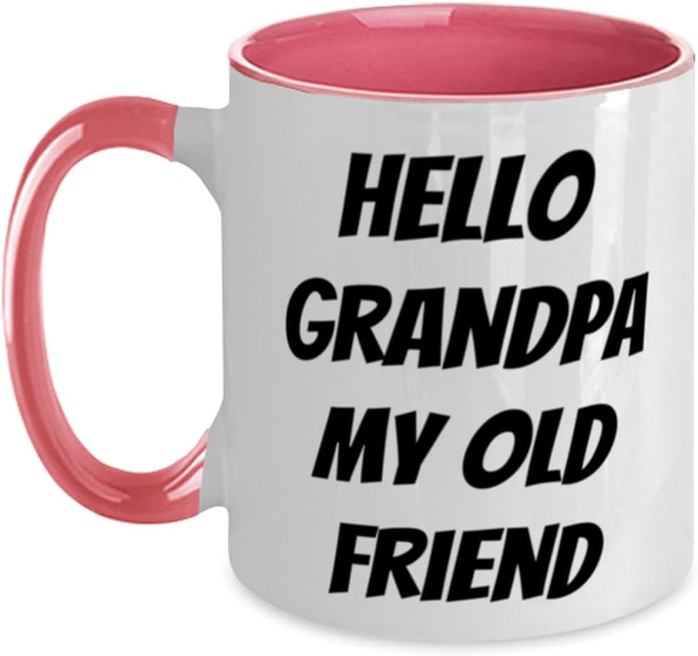 Special Grandpa Gifts, Hello Grandpa My Old Friend Ceramic Mug