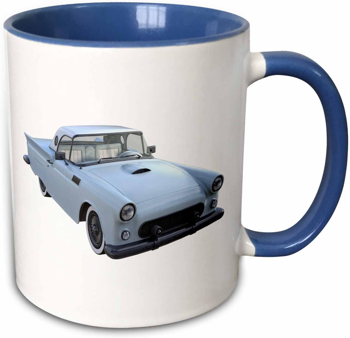 Sky Blue Classic Sports Car Ceramic Mug