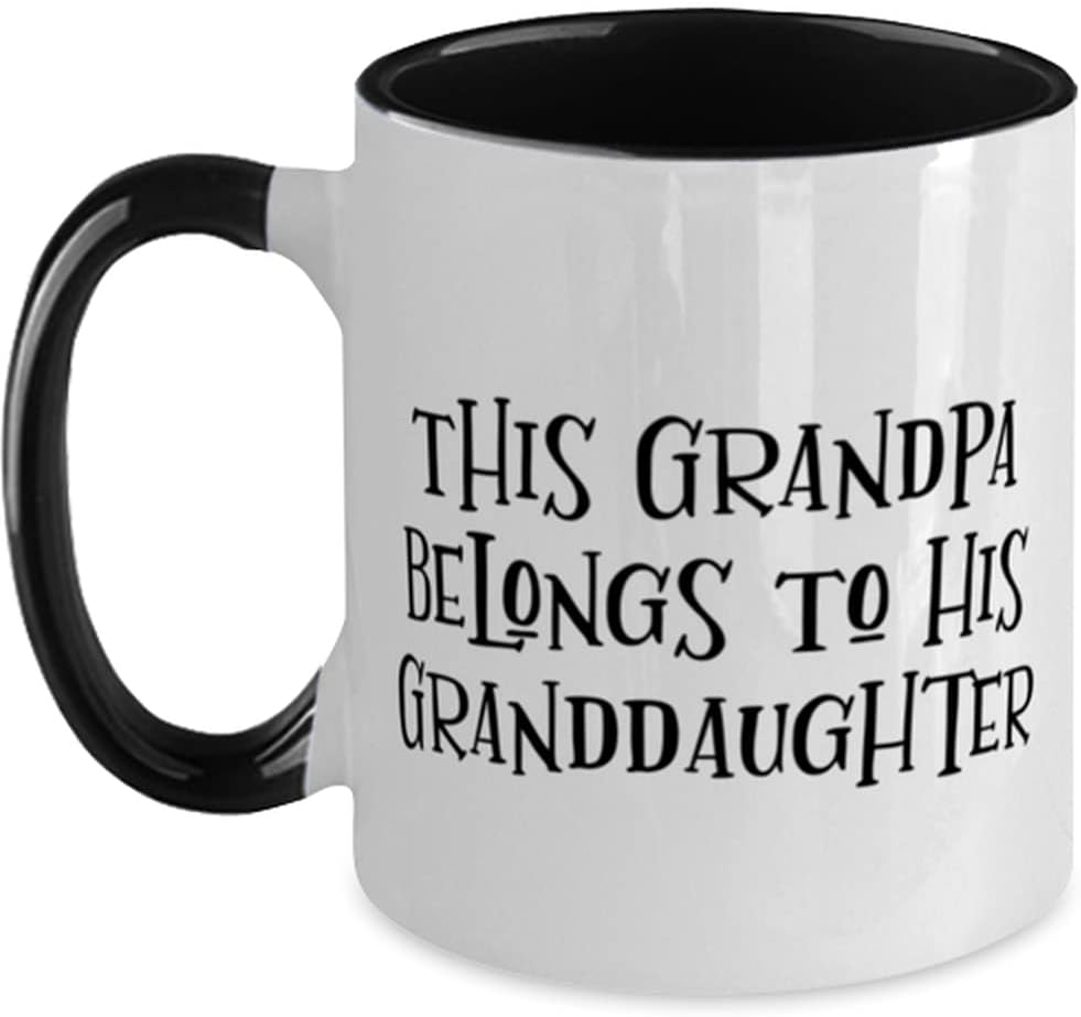 Fancy Grandpa, This Grandpa Belongs To His Granddaughter Ceramic Mug