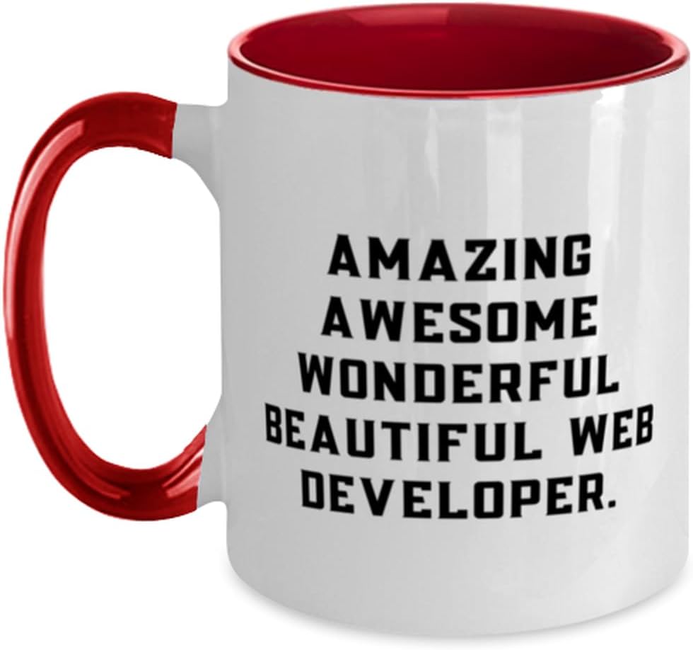 Appreciation Web Developer Gifts, Amazing Awesome Ceramic Mug