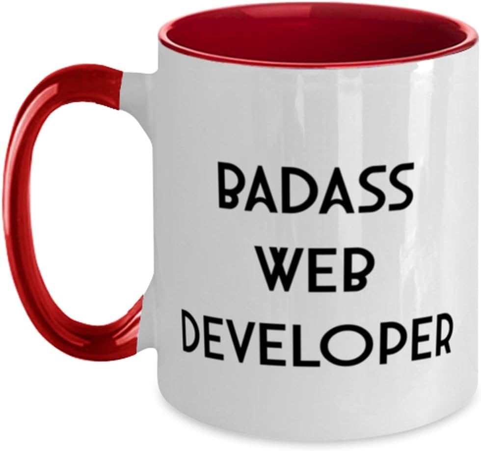 Web Developer, Badass Web Developer, Fancy Women From Ceramic Mug
