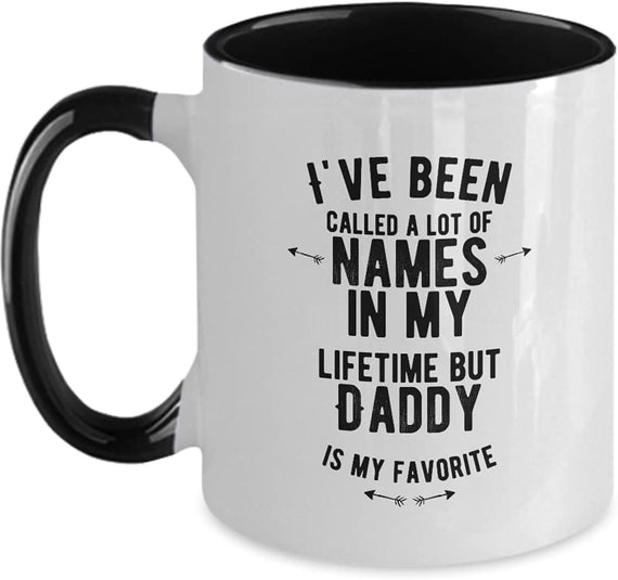 Daddy Coffee Two Toned, Gifts For My Daddy, Father's Day Ceramic Mug