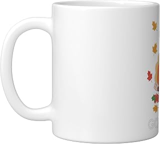 Keep Calm And Gobble On Funny Thanksgiving Turkey Ceramic Mug