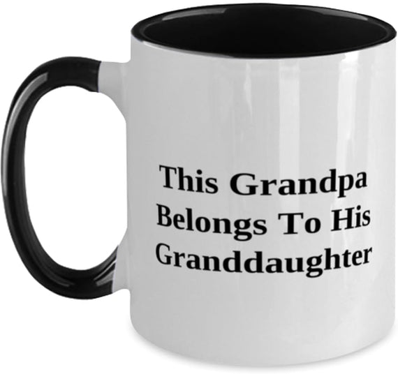 Best Grandpa Gifts, This Grandpa Belongs To His Ceramic Mug