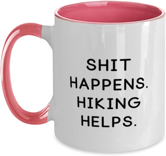 Hiking Helps Funny Hiker Ceramic Mug