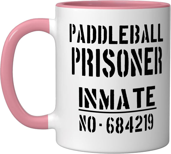 Paddleball Prisoner Inmate No. 684219 Funny Costume Ceramic Mug