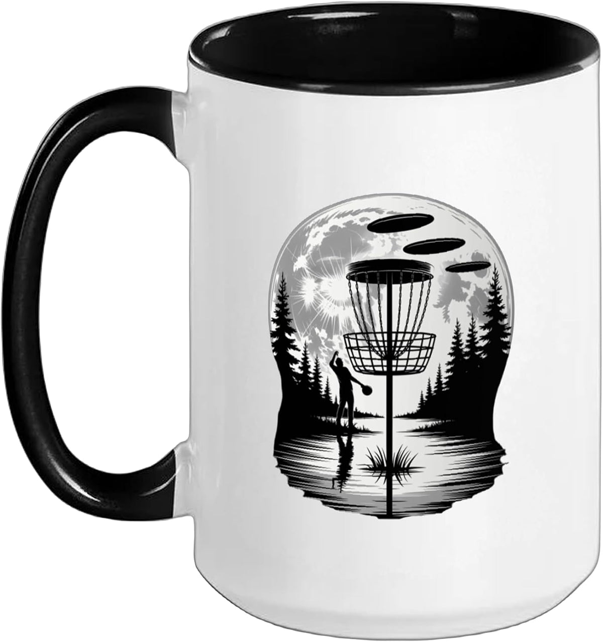 Disc Golf Basket Frolfing Disc Golf Player Disc Golfer Ceramic Mug