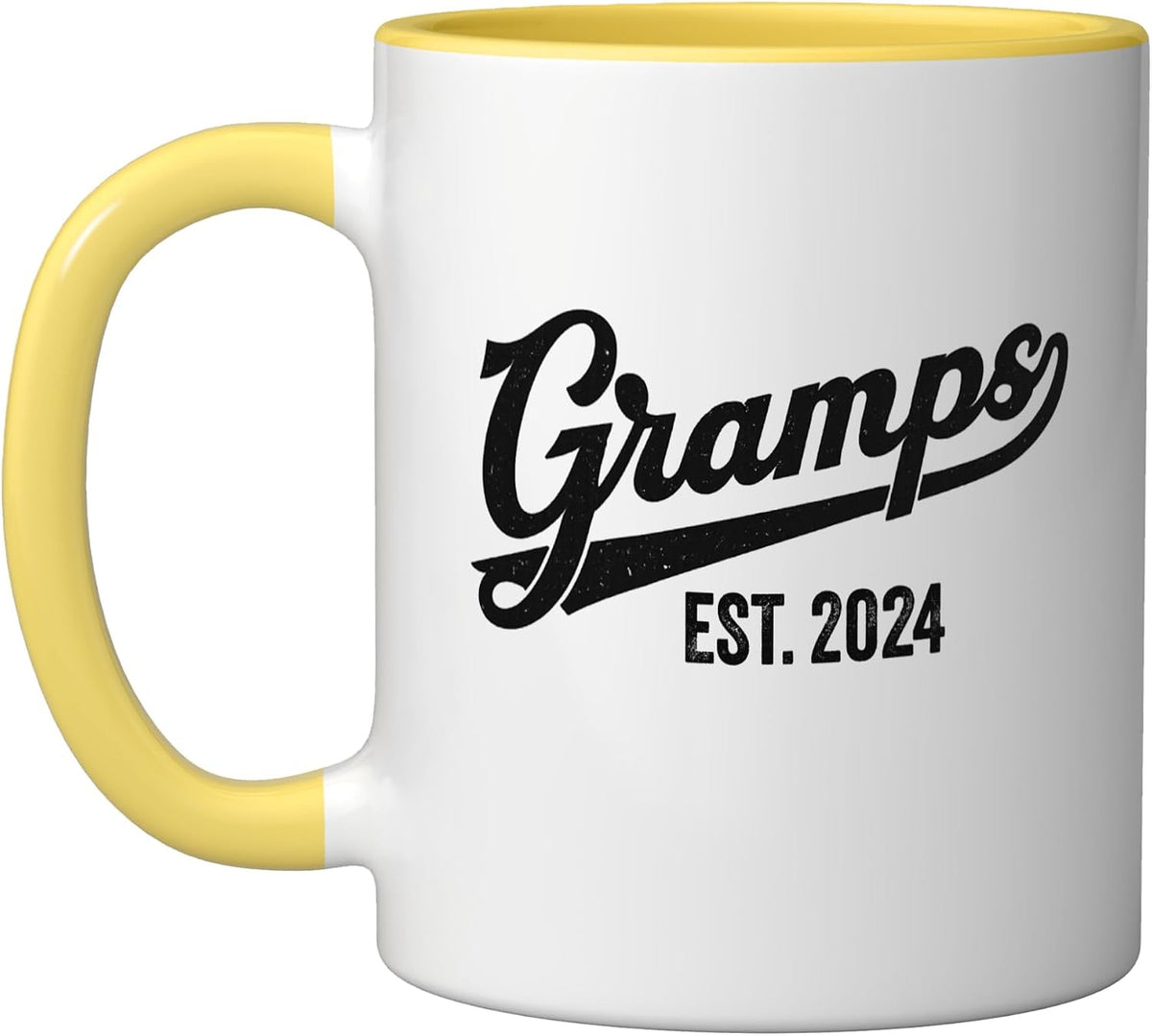 Gramps Est. 2024 Vintage Grandfather Christmas Ceramic Mug
