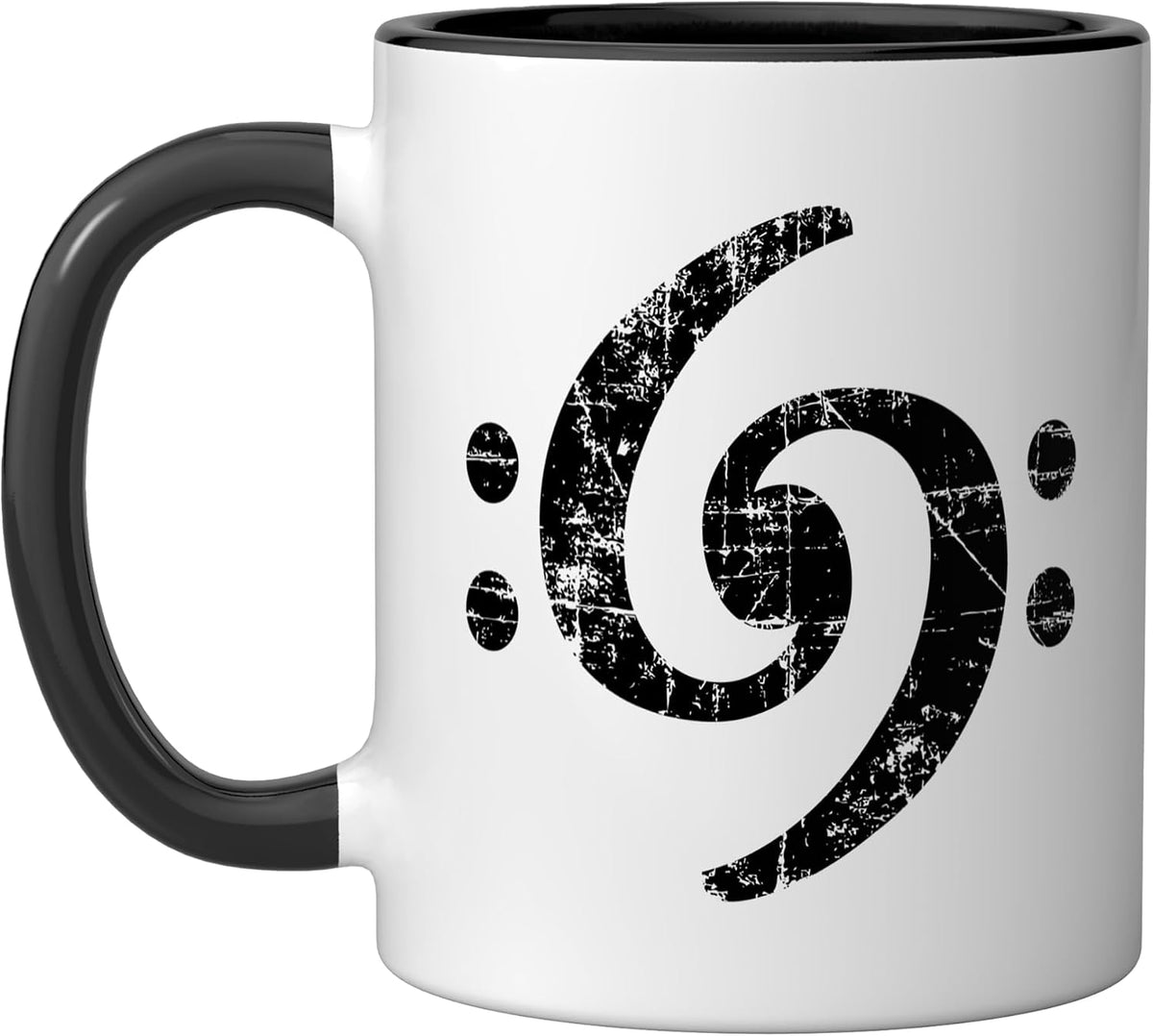 Bass Key 69 (Vintage Black) Bassist Ceramic Mug