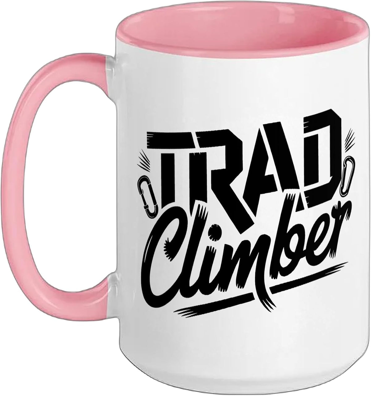 Trad Climber Traditional Climbing Gear Placement Identity Ceramic Mug