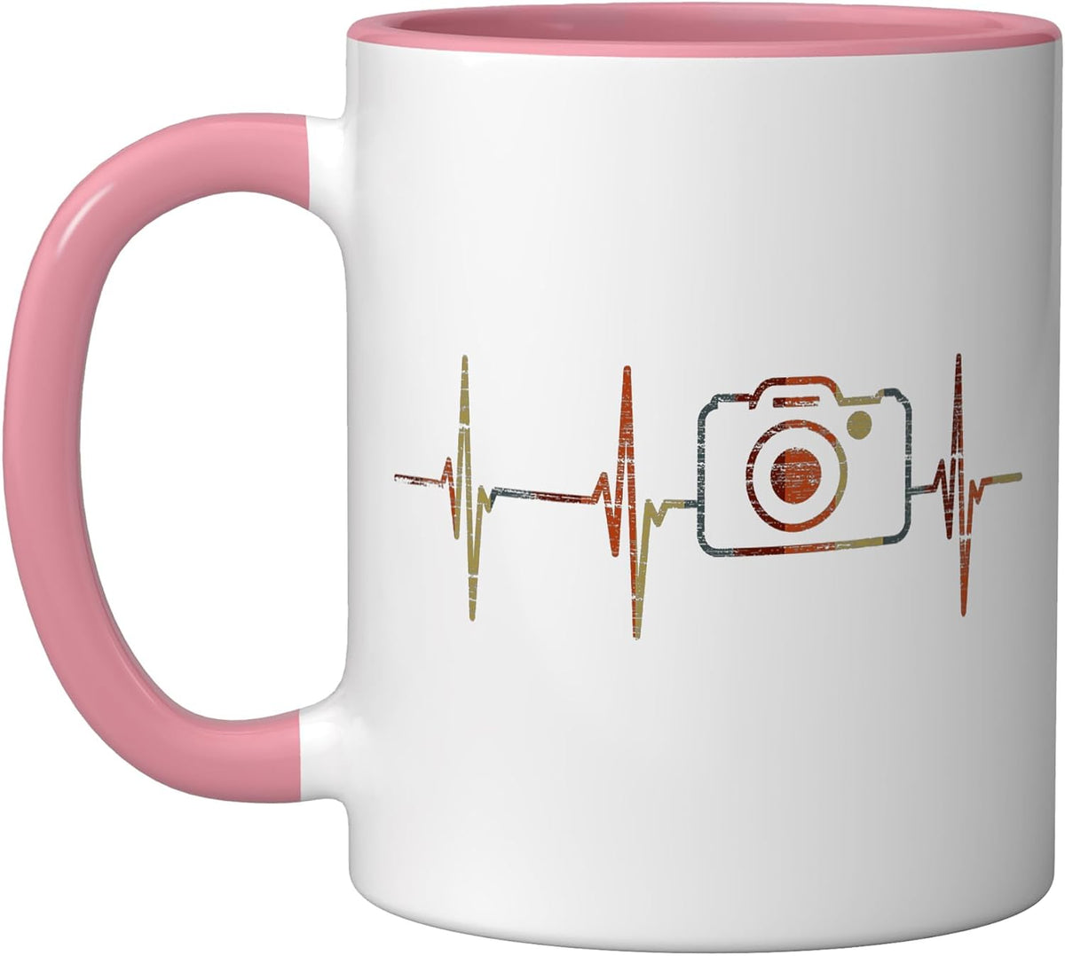 Photography Heartbeat Vintage Ecg Cardiogram Retro Ceramic Mug