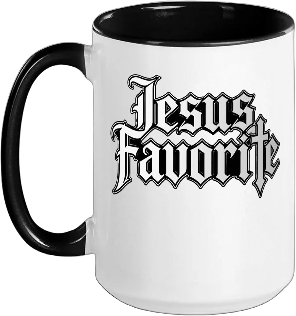 Jesus Favorite Gothic Metal, Christianity Halloween Ceramic Mug