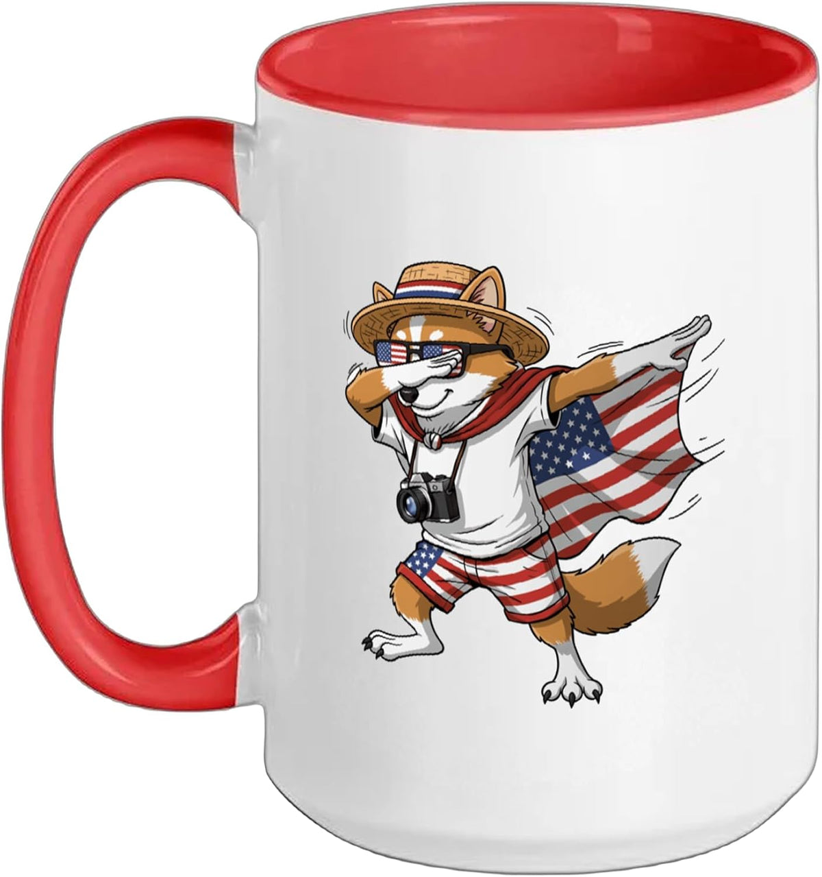 American Flag Usa Flag Red White Blue Patriotic 4th Of Ceramic Mug