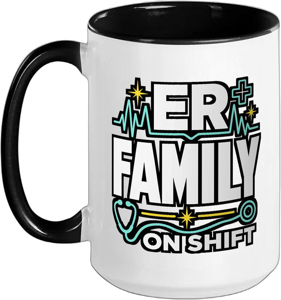 Er Family On Shift Emergency Room Nurse Doctor Ceramic Mug