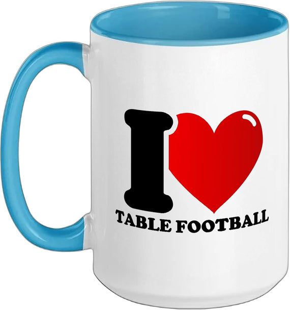 I Love Table Football Ceramic Mug